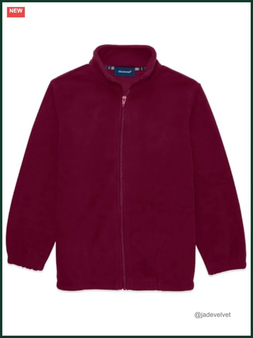 Unisex Zip Front Polar Fleece Jacket with 2 Side Pockets